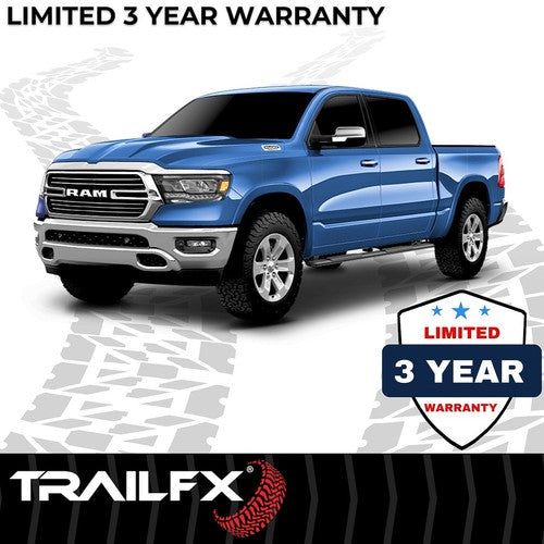 TrailFX A4012B TFX 4" Trapezoid Side Steps NERF BAR OVAL 4"