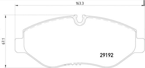 Hella Front Low Metallic Brake Pads Fits 2010?2018 Mercedes Sprinter 2500