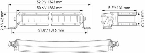 Hella 358197531 Black Magic Tough LIGHT BAR