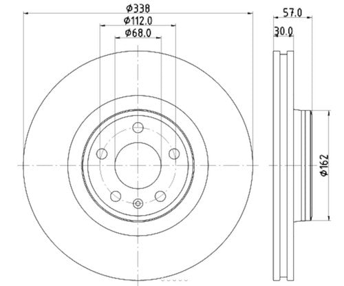 Hella 355125171 Pagid DISC BRAKE KIT