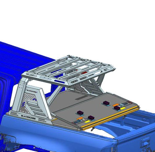 Black Horse Offroad AR2-07BA3  Truck Bed Bar