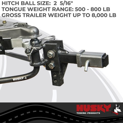Husky Towing 31997 Husky Round Bar WEIGHT DISTRIBUTING HITCH