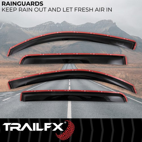 TrailFX 4768IC TFX 4-PC Window Vents RAINGUARDS