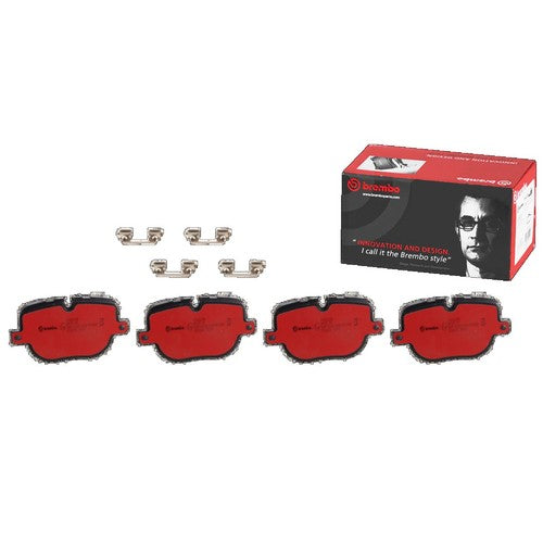 Brembo Rear Ceramic Brake Pad Fits 2010-2012 Land Rover Range Rover 4 Pc P44025N