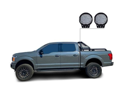 Black Horse Offroad GLRB-01B Tubular Powder Coated Steel Truck Bed Bar