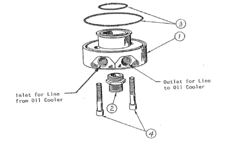 Moroso Performance 23692  OIL FILTER ADAPTER