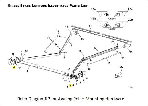 Carefree RV R001848  AWNING-ACCESSORIES RV
