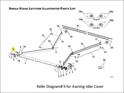 Carefree RV R001785-005  AWNING-REPAIR PARTS RV