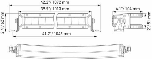 Hella 358197521 Black Magic Tough LIGHT BAR