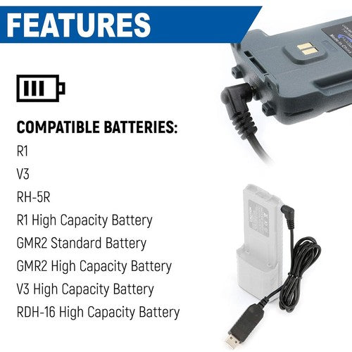 Rugged Radios USB-BAT-RH  BATTERY CHARGER