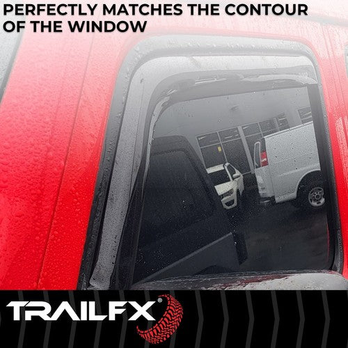 TrailFX 4811IC TFX 4-PC Window Vents RAINGUARDS