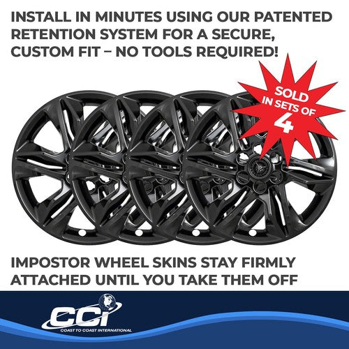 Coast To Coast IWCIMP438BLK IMPOSTOR  WHEEL COVER
