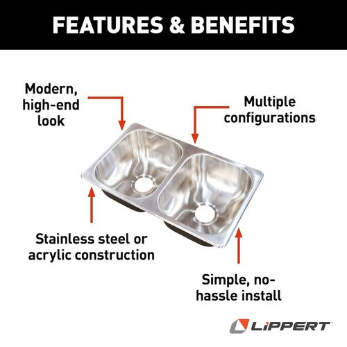 Lippert Components 388412 Better Bath BATHTUBS SHOWERS & SINKS RV