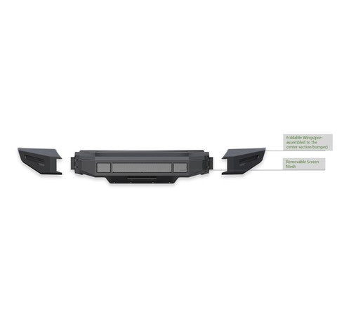 Black Horse Offroad AFB-SI20-BU Armour II BUMPER TRUCK FRONT