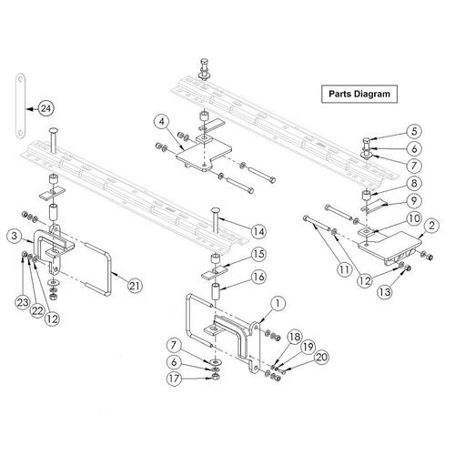 Husky Towing 33073  HITCH FIFTH WHEEL MOUNTING KIT
