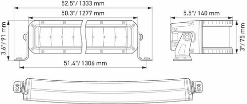 Hella 358197631 Black Magic Tough LIGHT BAR