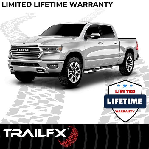 TrailFX A7085S TFX 5" Oval Bent Side Bars NERF BAR OVAL 5"
