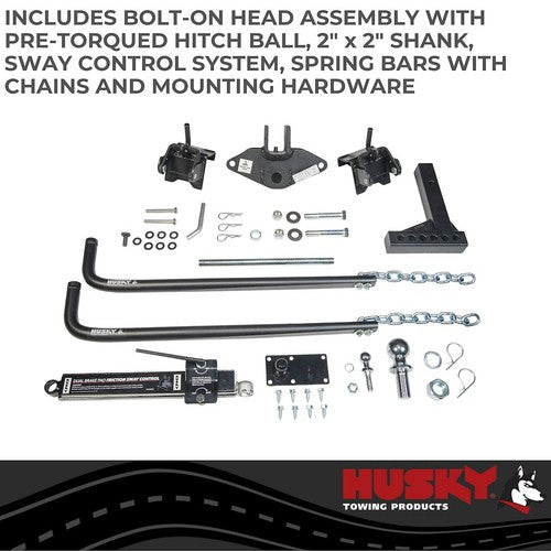 Husky Towing 31997 Husky Round Bar WEIGHT DISTRIBUTING HITCH