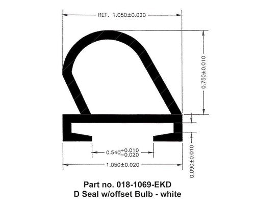 AP Products 018-1069-EKD  HARDWARE SEALS WEATHERSTRIP RV