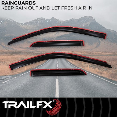 TrailFX 4101IC TFX 4-PC Window Vents RAINGUARDS