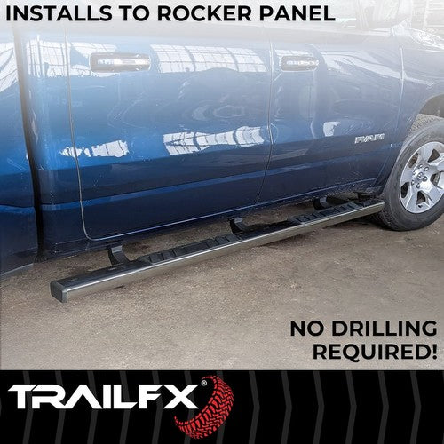 TrailFX A4020S TFX 4" Trapezoid Side Steps NERF BAR OVAL 4"