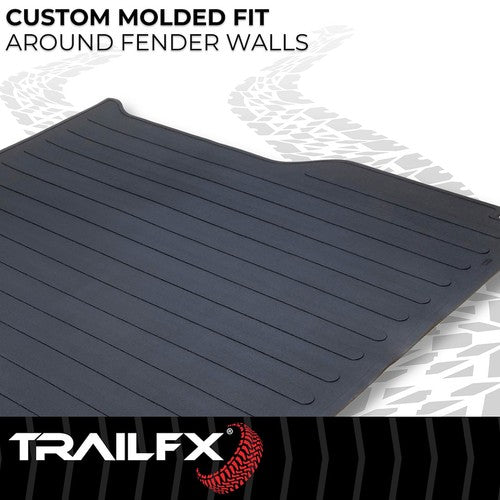 TrailFX 704N Bed Mat Black Without Raised Edges Textured Pebble Surface Design