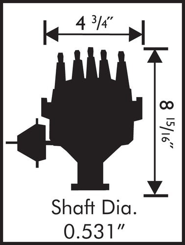 MSD Ignition 8350 Ready-To-Run DISTRIBUTOR