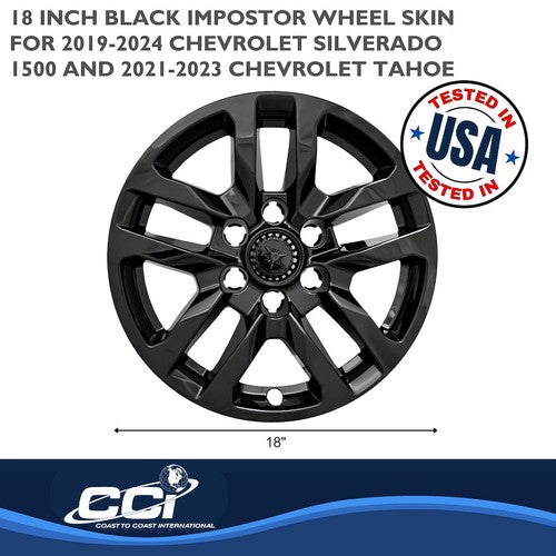Coast To Coast IWCIMP432BLK IMPOSTOR  WHEEL COVER
