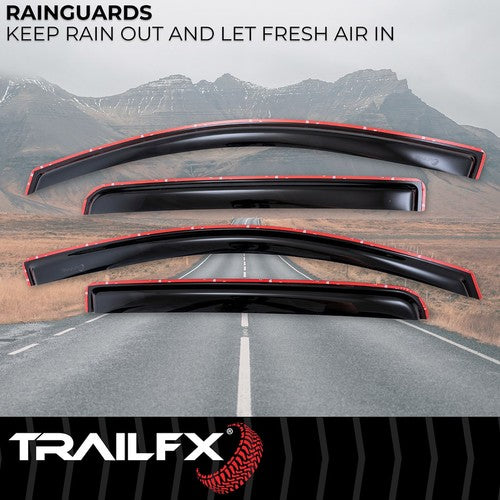 TrailFX 4995IC TFX 4-PC Window Vents RAINGUARDS