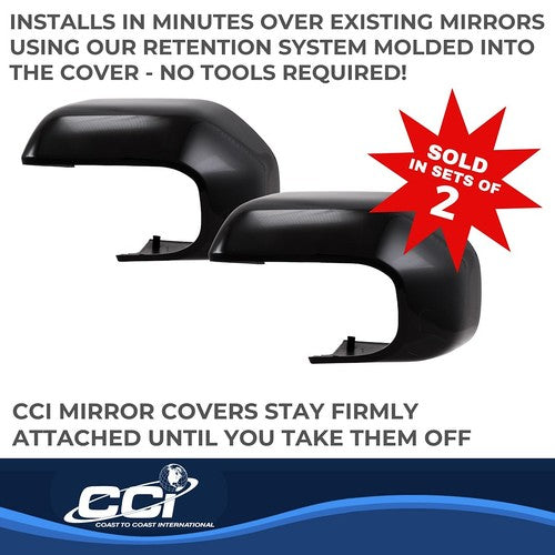 Coast To Coast CCIMC67552BLK Exterior Mirror Cover Top Half Replacement Qty 2