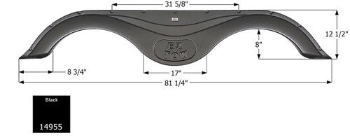 Icon 14955 Tandem Axle FENDER SKIRTS RV