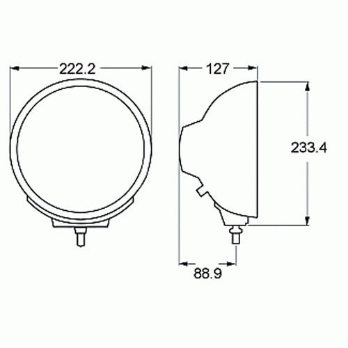 Hella 007560931 Rallye 4000 HEADLIGHT ASSEMBLY