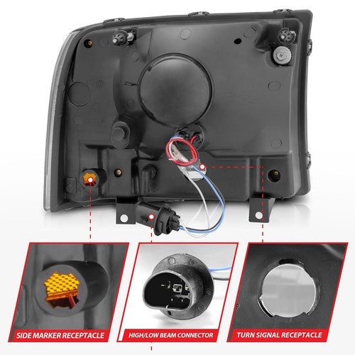 ANZO USA 111088 Crystal Clear HEADLIGHT ASSEMBLY