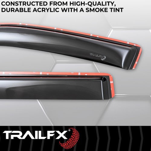 TrailFX 4888IC TFX 4-PC Window Vents RAINGUARDS