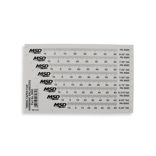 MSD Ignition 8985  TIMING TAPE