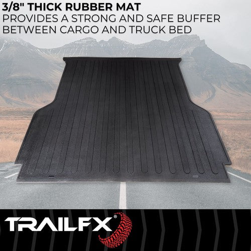 TrailFX 704N Bed Mat Black Without Raised Edges Textured Pebble Surface Design