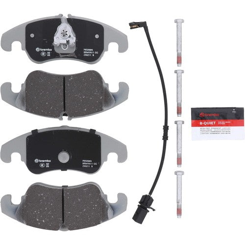 Brembo Front Ceramic Brake Pads Fits 2008 2009 Audi TT Quattro 4 Piece P85098N