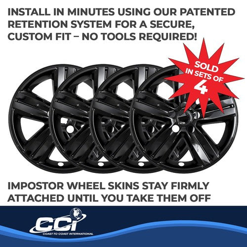 Coast To Coast IWCIMP437BLK IMPOSTOR  WHEEL COVER