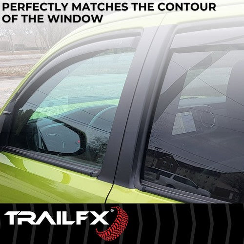 TrailFX 4768IC TFX 4-PC Window Vents RAINGUARDS