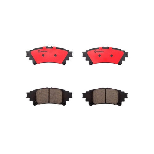 Brembo Rear Ceramic Brake Pads Fits 2012 Toyota Prius V 4 Piece Brakes P83153N