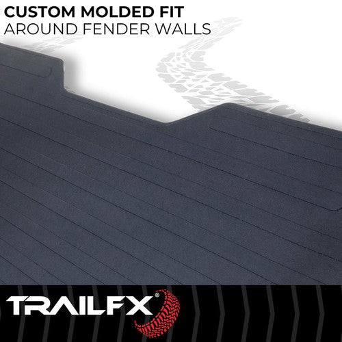 TrailFX 703N Bed Mat Black Rubber Textured Pebble Surface Design 72in L x 52in