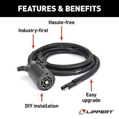 Lippert Components 813749 Power Swap Auxiliary Cord TRAILER CONNECTOR