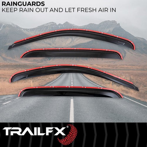 TrailFX 4515IC TFX 4-PC Window Vents RAINGUARDS
