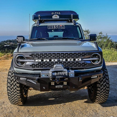 Westin Automotive 59-711255 Black Textured Powder Coated Steel Bumper