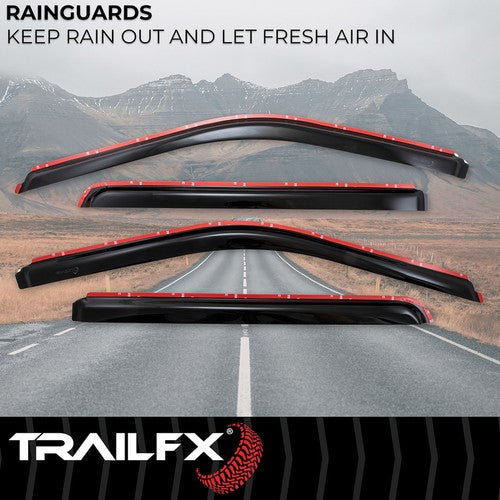 TrailFX 4975IC TFX 4-PC Window Vents RAINGUARDS