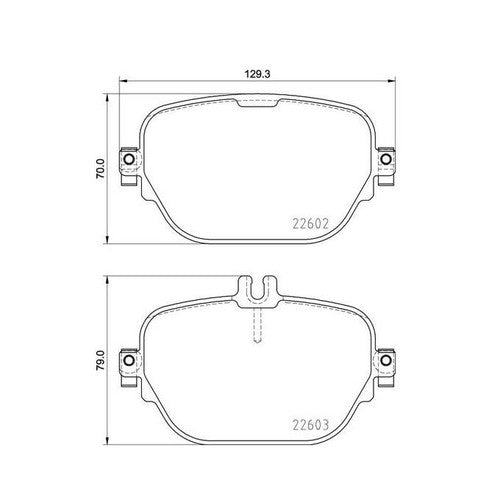 Brembo Rear Low Metallic Brake Pads Fits 2019-2023 Mercedes-Benz CLS450 P50138