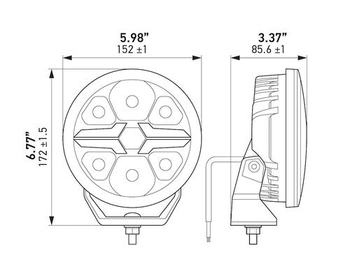 Hella 358228801 Blade FOG LIGHT KIT