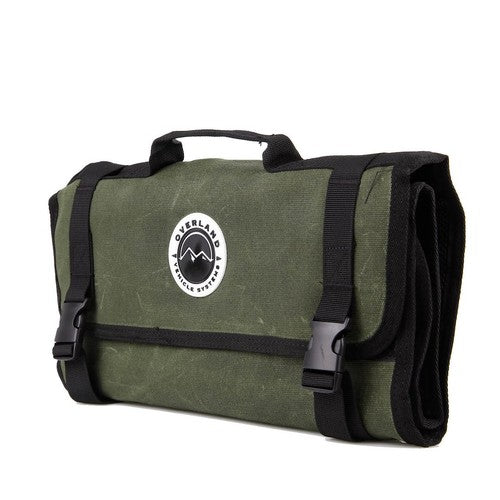 Overland 21109941 Gear Bag Rolled Style 34.4"L X 15"W 12 Pockets Brown Canvas