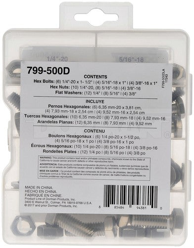 Dorman (OE Solutions) 799-500D OE Solutions BOLTS NUTS FASTENERS OEM