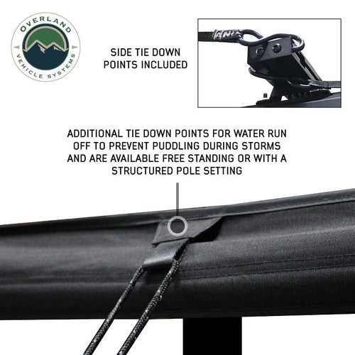 Overland Vehicle Systems 18179919 Awning Roof Rack Kit Component XD Nomadic